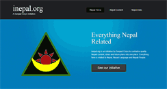 Desktop Screenshot of inepal.org